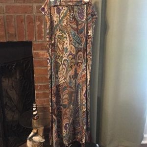 2xl paisley maxi skirt